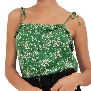 BA&SH Veda Green Floral Top - Size Small